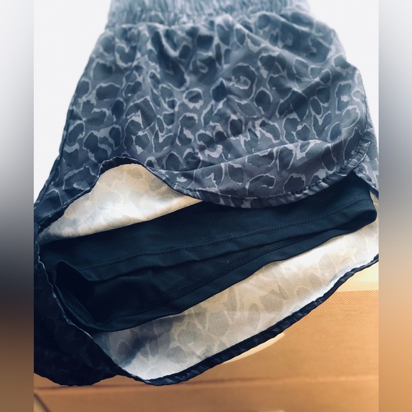 NWOT, Never Worn.Breathable Leopard Sports Shorts with inside Spandex Attachment - Picture 4 of 5